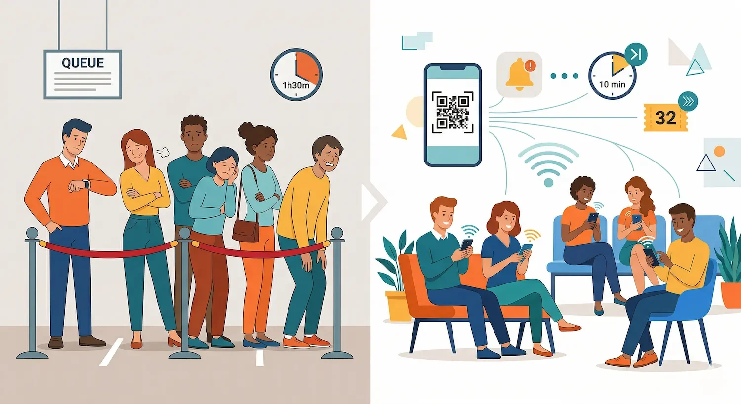 Digital Queue Management for SMBs: 6 Myths Debunked | Waitiii
